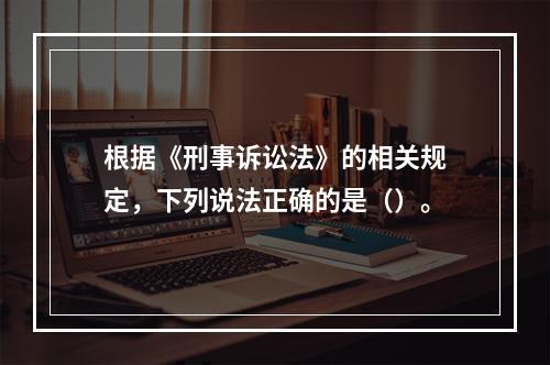 根据《刑事诉讼法》的相关规定，下列说法正确的是（）。