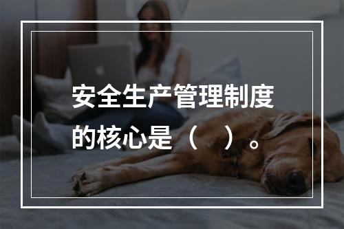 安全生产管理制度的核心是（　）。