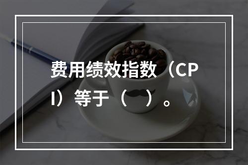 费用绩效指数（CPI）等于（　）。