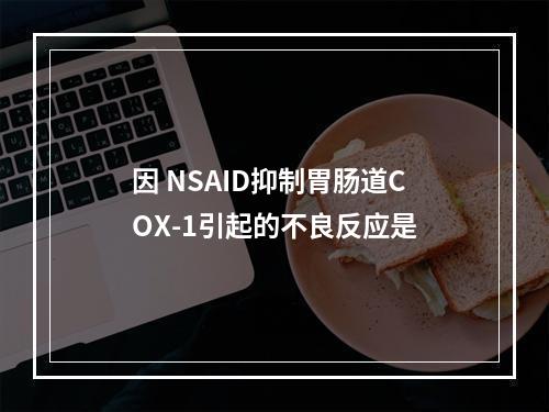 因 NSAID抑制胃肠道COX-1引起的不良反应是