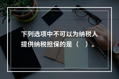 下列选项中不可以为纳税人提供纳税担保的是（　）。