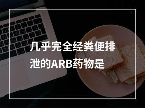 几乎完全经粪便排泄的ARB药物是