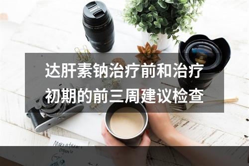 达肝素钠治疗前和治疗初期的前三周建议检查