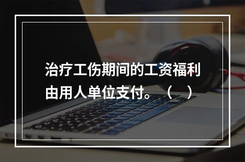 治疗工伤期间的工资福利由用人单位支付。（　）