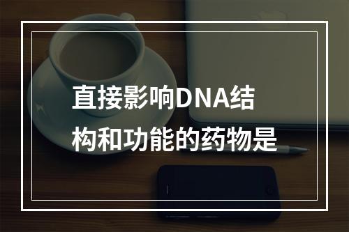 直接影响DNA结构和功能的药物是