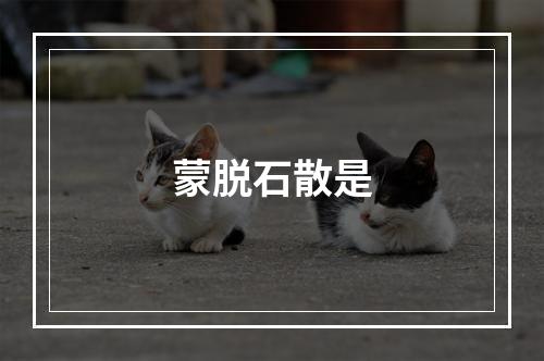 蒙脱石散是