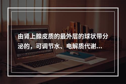 由肾上腺皮质的最外层的球状带分泌的，可调节水、电解质代谢的是