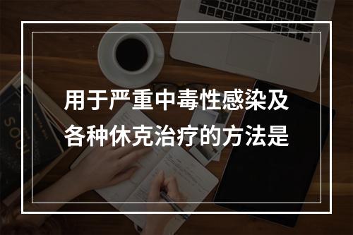 用于严重中毒性感染及各种休克治疗的方法是