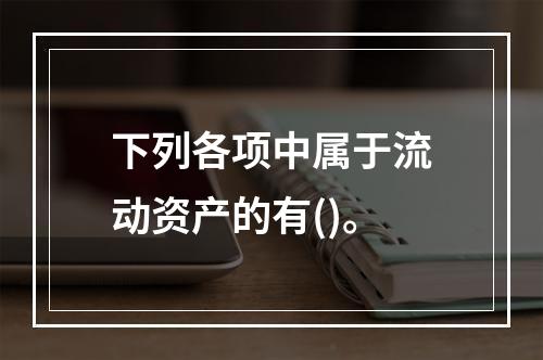 下列各项中属于流动资产的有()。