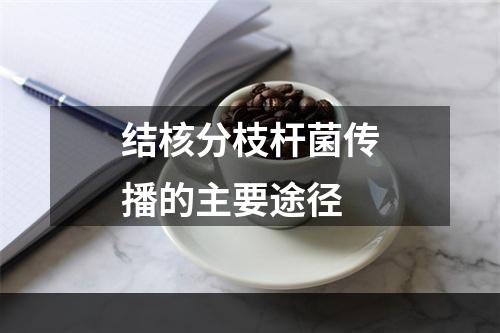 结核分枝杆菌传播的主要途径