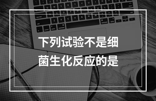 下列试验不是细菌生化反应的是