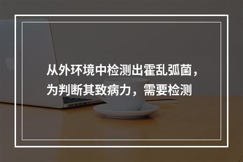 从外环境中检测出霍乱弧菌，为判断其致病力，需要检测