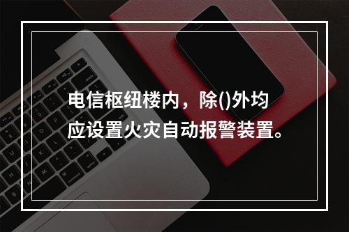 电信枢纽楼内，除()外均应设置火灾自动报警装置。