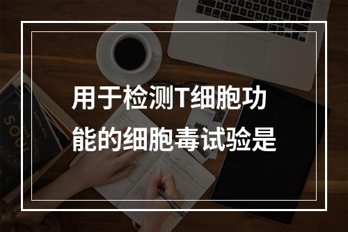 用于检测T细胞功能的细胞毒试验是