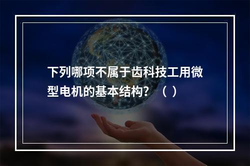 下列哪项不属于齿科技工用微型电机的基本结构？（  ）