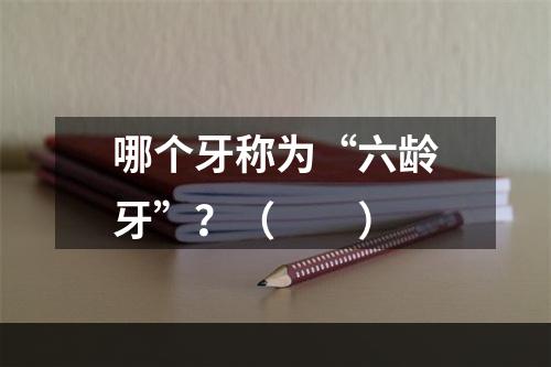 哪个牙称为“六龄牙”？（　　）