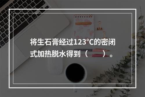 将生石膏经过123℃的密闭式加热脱水得到（　　）。