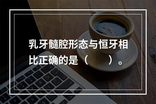 乳牙髓腔形态与恒牙相比正确的是（　　）。