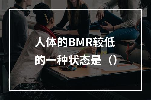 人体的BMR较低的一种状态是（）