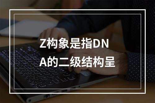 Z构象是指DNA的二级结构呈