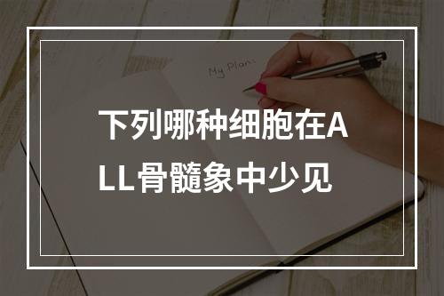 下列哪种细胞在ALL骨髓象中少见