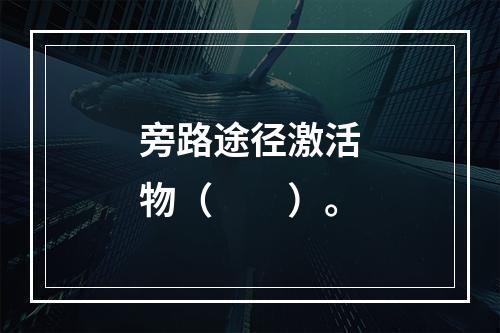 旁路途径激活物（　　）。