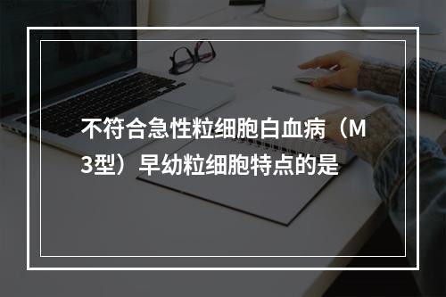 不符合急性粒细胞白血病（M3型）早幼粒细胞特点的是