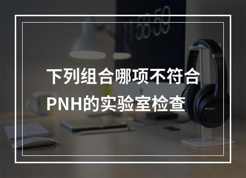 下列组合哪项不符合PNH的实验室检查