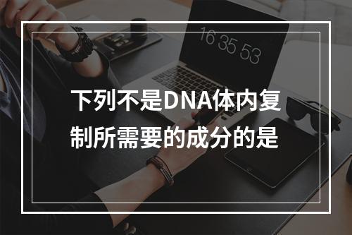 下列不是DNA体内复制所需要的成分的是