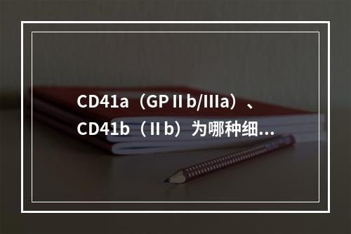 CD41a（GPⅡb/Ⅲa）、CD41b（Ⅱb）为哪种细胞的