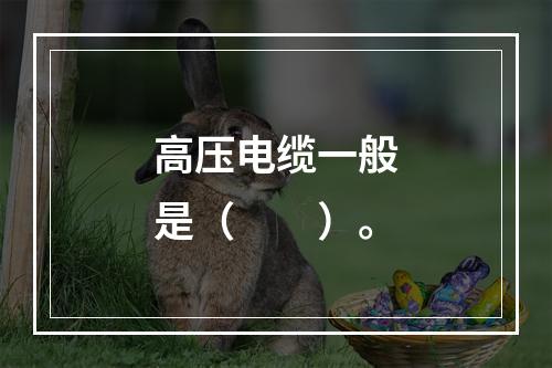 高压电缆一般是（　　）。