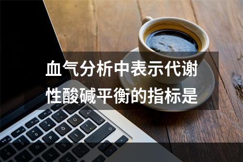 血气分析中表示代谢性酸碱平衡的指标是