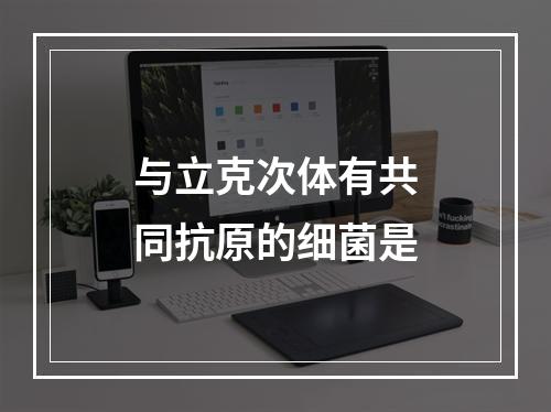 与立克次体有共同抗原的细菌是