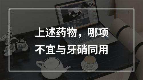 上述药物，哪项不宜与牙硝同用