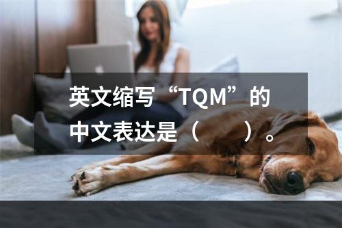 英文缩写“TQM”的中文表达是（　　）。