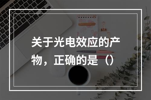 关于光电效应的产物，正确的是（）