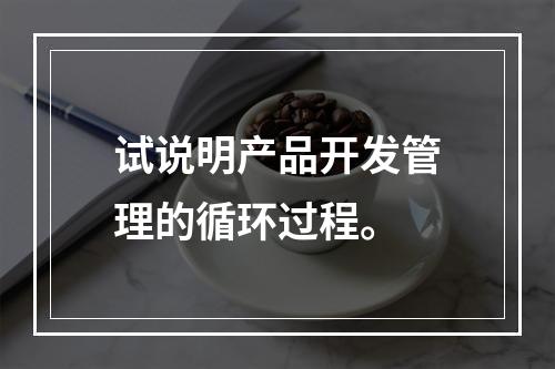 试说明产品开发管理的循环过程。