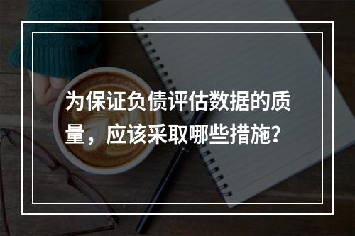 为保证负债评估数据的质量，应该采取哪些措施？