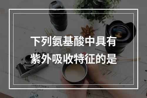 下列氨基酸中具有紫外吸收特征的是