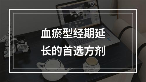 血瘀型经期延长的首选方剂