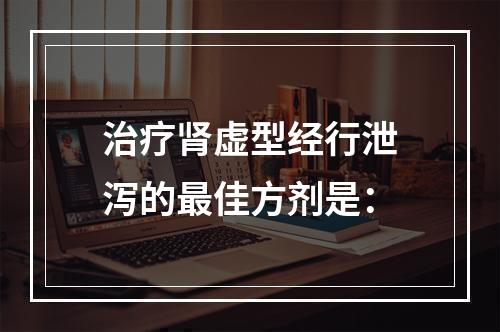 治疗肾虚型经行泄泻的最佳方剂是：