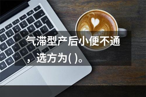 气滞型产后小便不通，选方为( )。