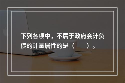 下列各项中，不属于政府会计负债的计量属性的是（　　）。