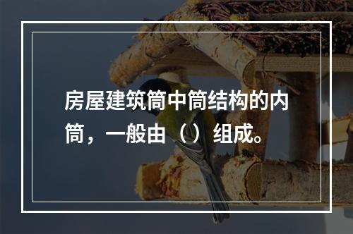 房屋建筑筒中筒结构的内筒，一般由（ ）组成。