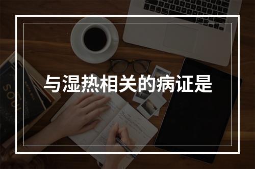 与湿热相关的病证是