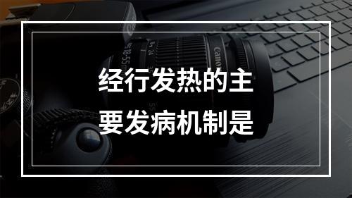 经行发热的主要发病机制是