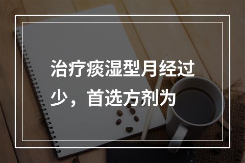 治疗痰湿型月经过少，首选方剂为