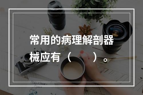 常用的病理解剖器械应有（　　）。