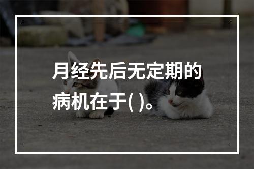 月经先后无定期的病机在于( )。