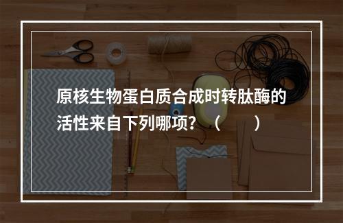 原核生物蛋白质合成时转肽酶的活性来自下列哪项？（　　）